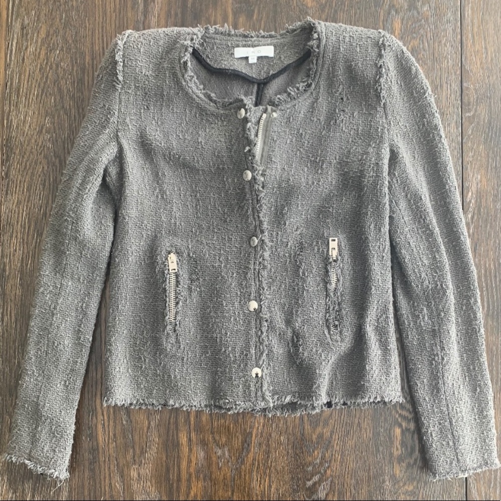 Iro knit bouclee jacket